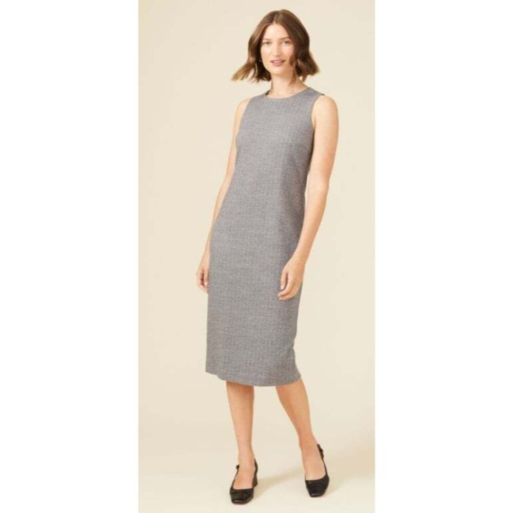 NWT J. McLaughlin Murphy Dress Grey Pinstripe Size 4 Wool Career Office‎ $238